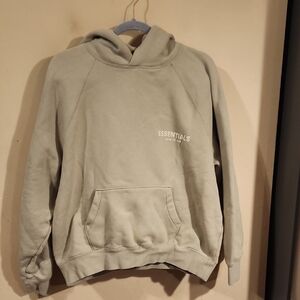 Essentials Light Green Hoodie for Small